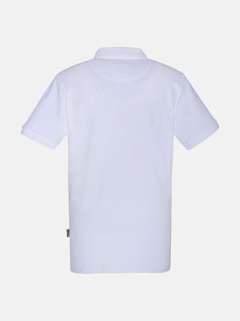 Polo de manga curta - Schott Branco - Kiabi