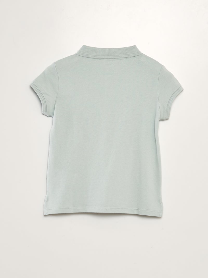 Polo de manga curta AZUL - Kiabi