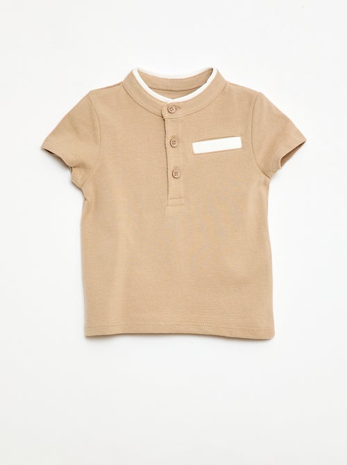 Polo de manga curta - Kiabi