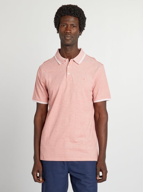 Polo de manga curta de corte direito - Kiabi