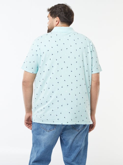 Polo de manga curta em piqué de algodão - Kiabi