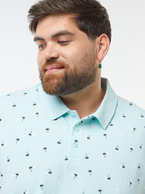 Polo de manga curta em piqué de algodão - Kiabi