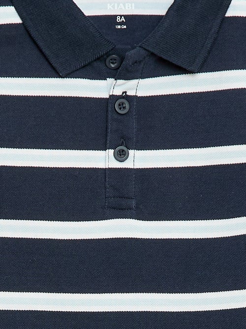 Polo de manga curta em piqué de algodão - Kiabi