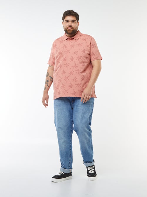 Polo de manga curta em piqué de algodão - Kiabi