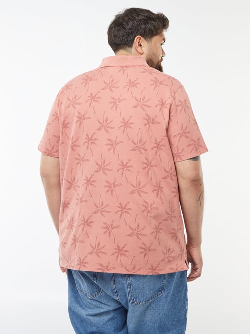 Polo de manga curta em piqué de algodão - Kiabi