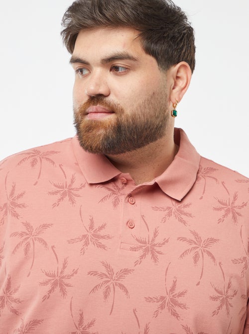 Polo de manga curta em piqué de algodão - Kiabi