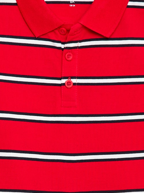 Polo de manga curta em piqué de algodão - Kiabi