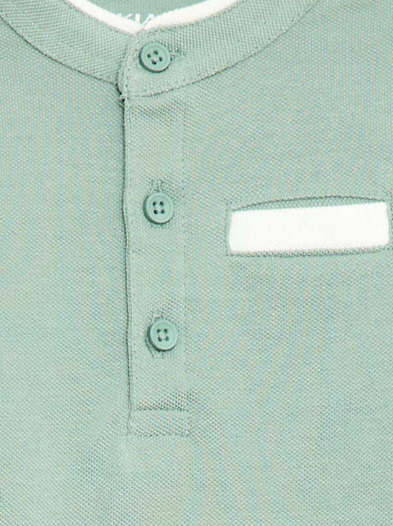 Polo de manga curta Verde - Kiabi