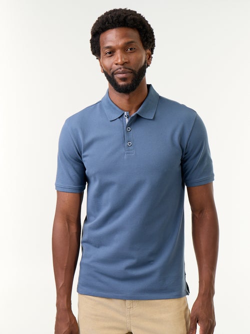 Polo de piqué de algodão - Kiabi Polo de piqué de algodão - Kiabi