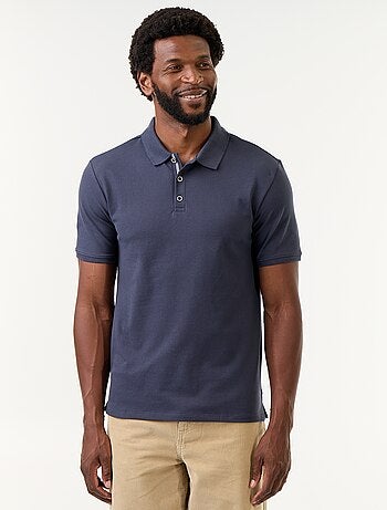 Polo de piqué de algodão