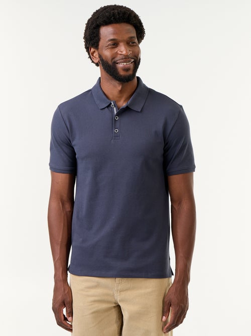 Polo de piqué de algodão - Kiabi Polo de piqué de algodão - Kiabi