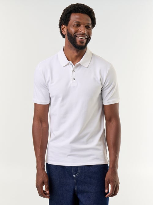 Polo de piqué de algodão - Kiabi Polo de piqué de algodão - Kiabi