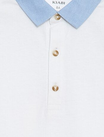 Polo efeito 2 em 1 de mangas curtas