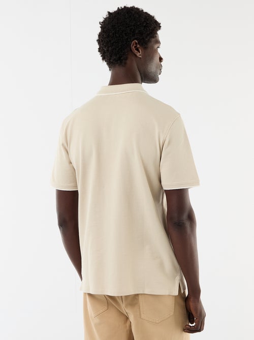 Polo em algodão liso para homem com gola polo - Kiabi Polo em algodão liso para homem com gola polo - Kiabi