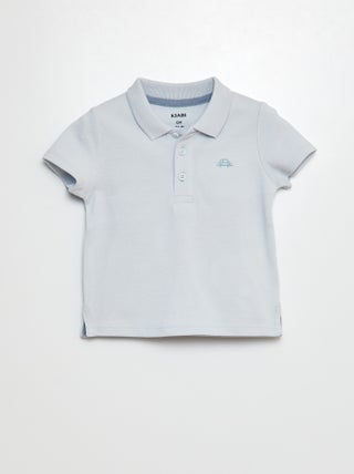 Polo em algodão piqué