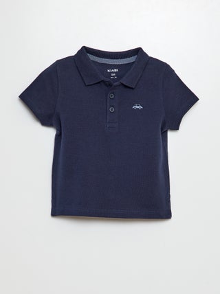 Polo em algodão piqué