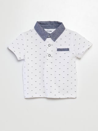 Polo em algodão piqué