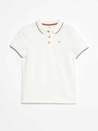 Polo em algodão piqué