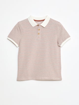 Polo em algodão piqué