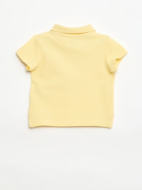Polo em algodão piqué de manga curta - Kiabi