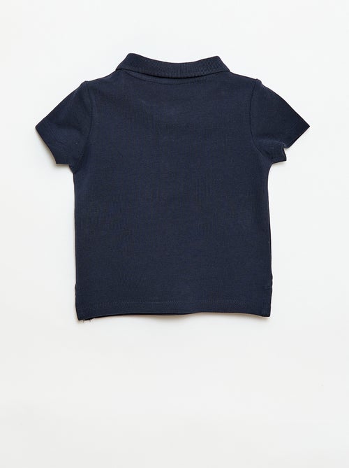 Polo em algodão piqué de manga curta - Kiabi