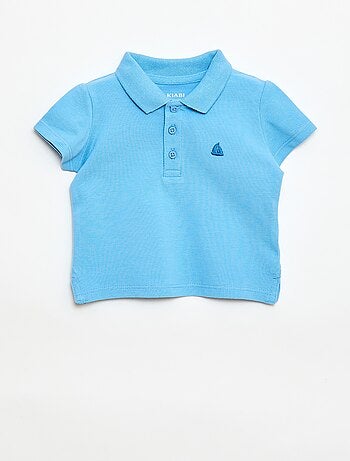 Polo em algodão piqué de manga curta
