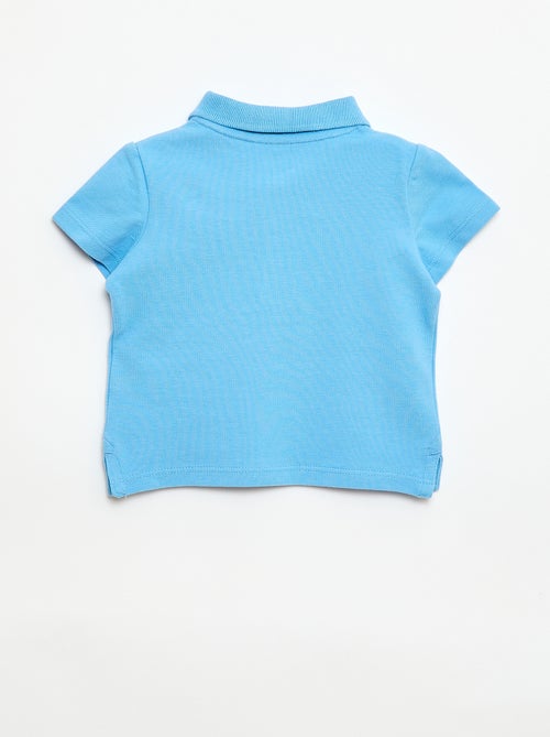 Polo em algodão piqué de manga curta - Kiabi