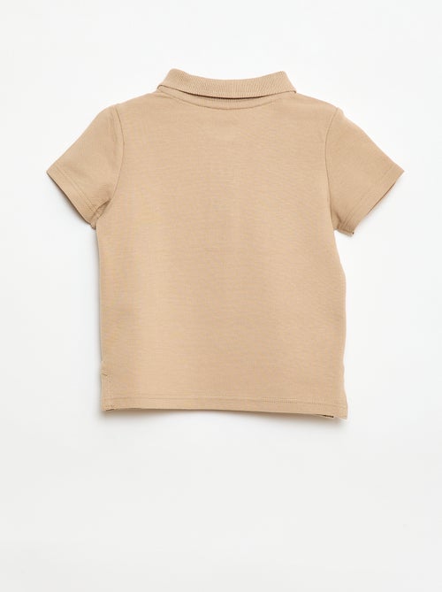 Polo em algodão piqué de manga curta - Kiabi