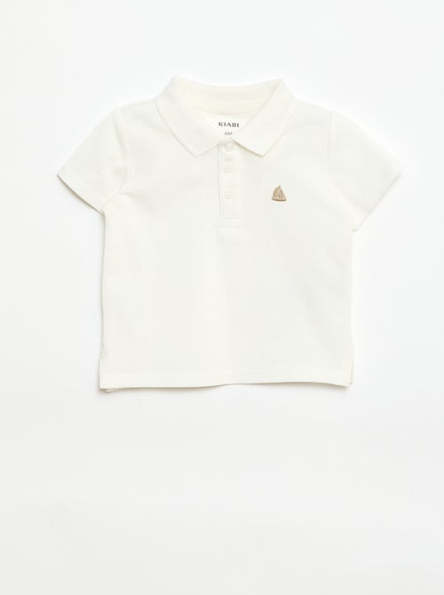 Polo em algodão piqué de manga curta - Kiabi