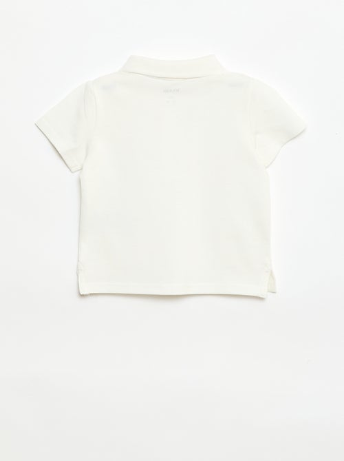 Polo em algodão piqué de manga curta - Kiabi