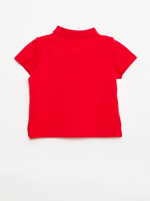 Polo em algodão piqué de manga curta - Kiabi