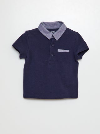 Polo em algodão piqué