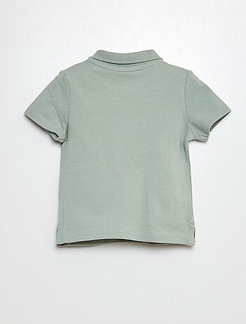 Polo em algodão piqué