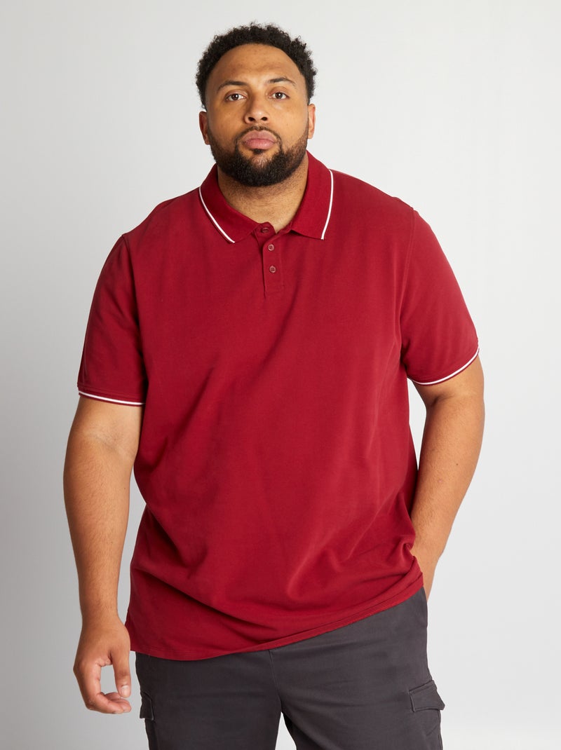 Polo em algodão ROXO - Kiabi
