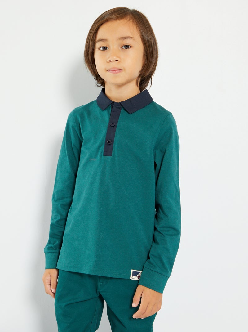 Polo em jersey BRANCO - Kiabi