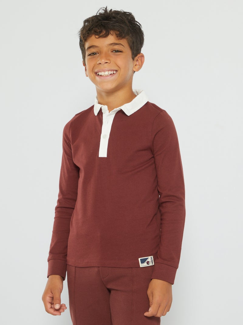 Polo em jersey BRANCO - Kiabi