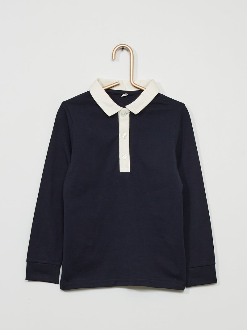 Polo em jersey BRANCO - Kiabi