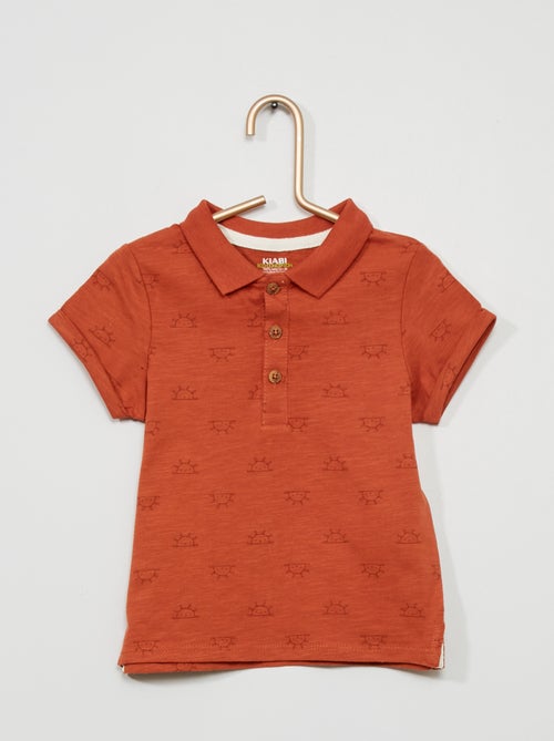 Polo em jersey com motivo - Kiabi