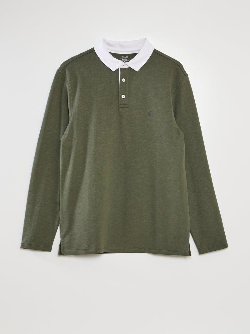 Polo em jersey VERDE - Kiabi
