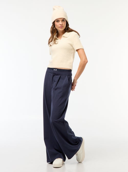 Polo em malha fantasia - Kiabi