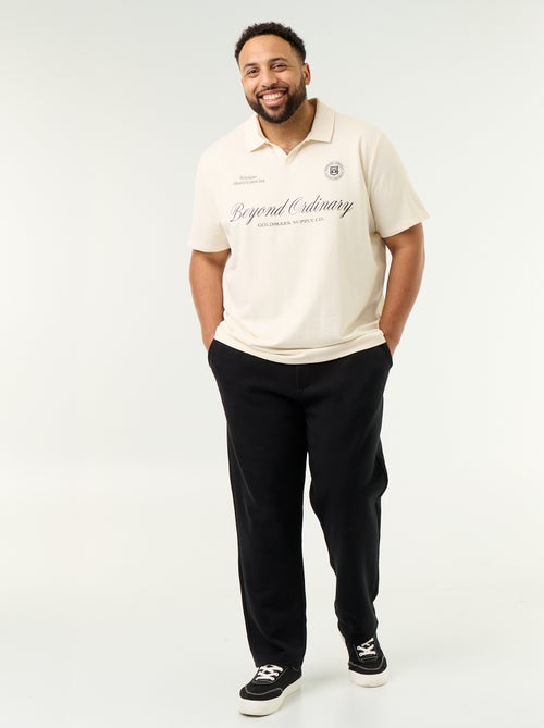Polo em malha jersey de mangas curtas - Kiabi