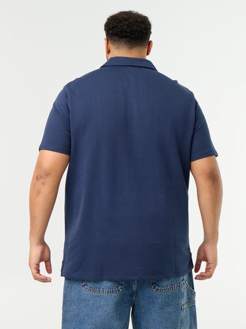 Polo em malha jersey de mangas curtas - Kiabi