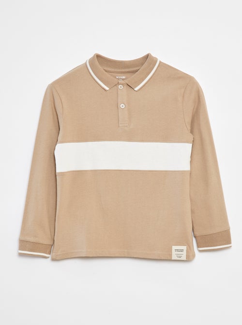 Polo em malha jersey estilo rugby - Kiabi