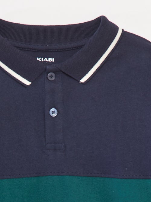Polo em malha jersey estilo rugby - Kiabi