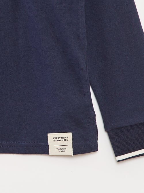 Polo em malha jersey estilo rugby - Kiabi