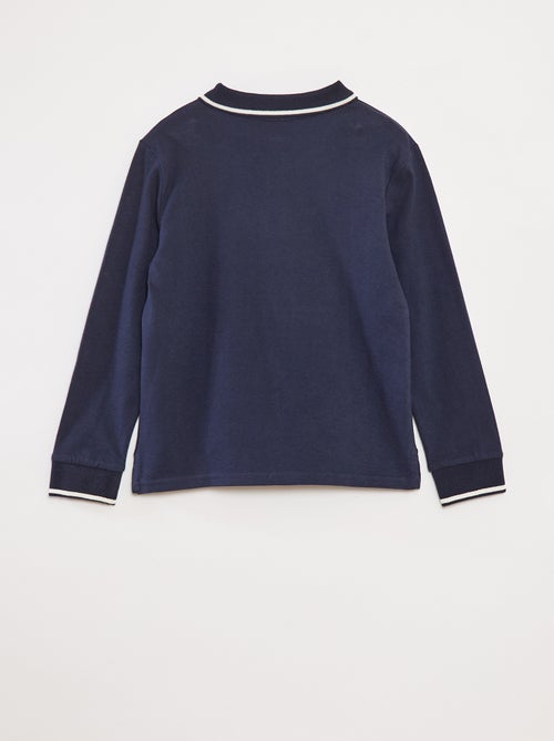 Polo em malha jersey estilo rugby - Kiabi