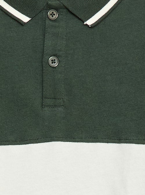 Polo em malha jersey estilo rugby - Kiabi