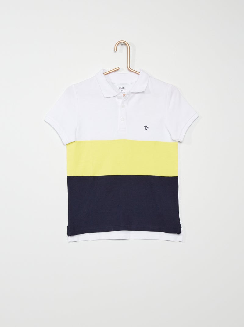 Polo em malha piqué AMARELO - Kiabi