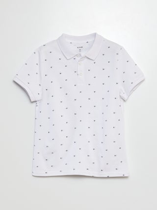 Polo em malha piqué