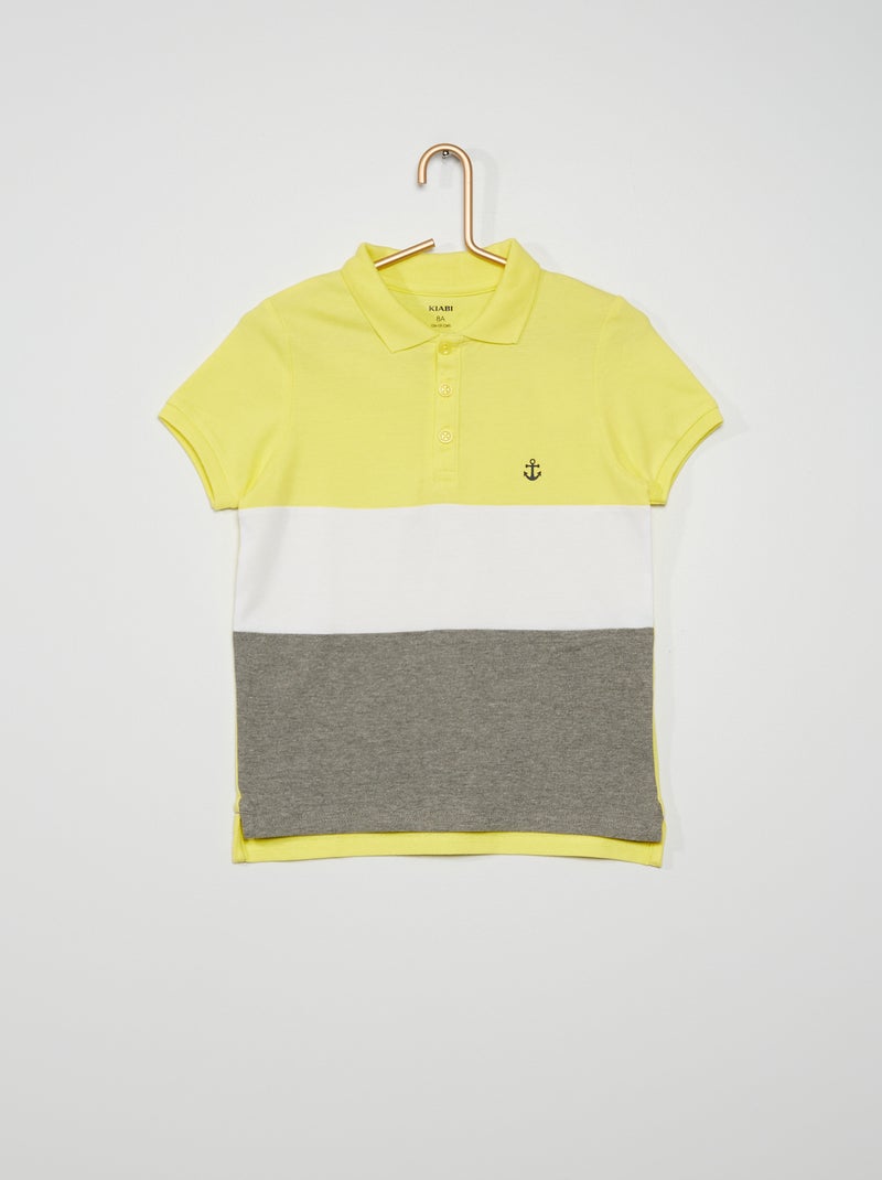 Polo em malha piqué BRANCO - Kiabi